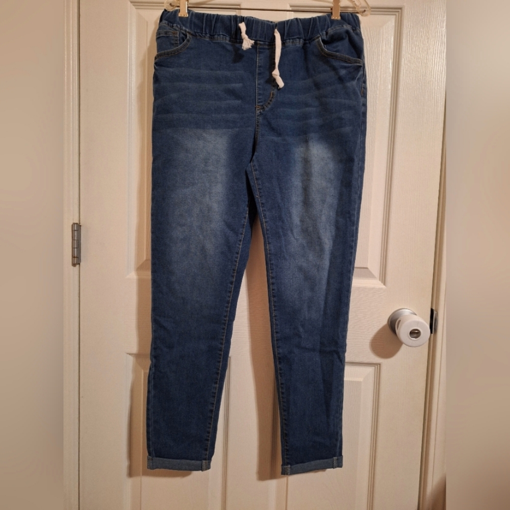 Drawstring jeans
